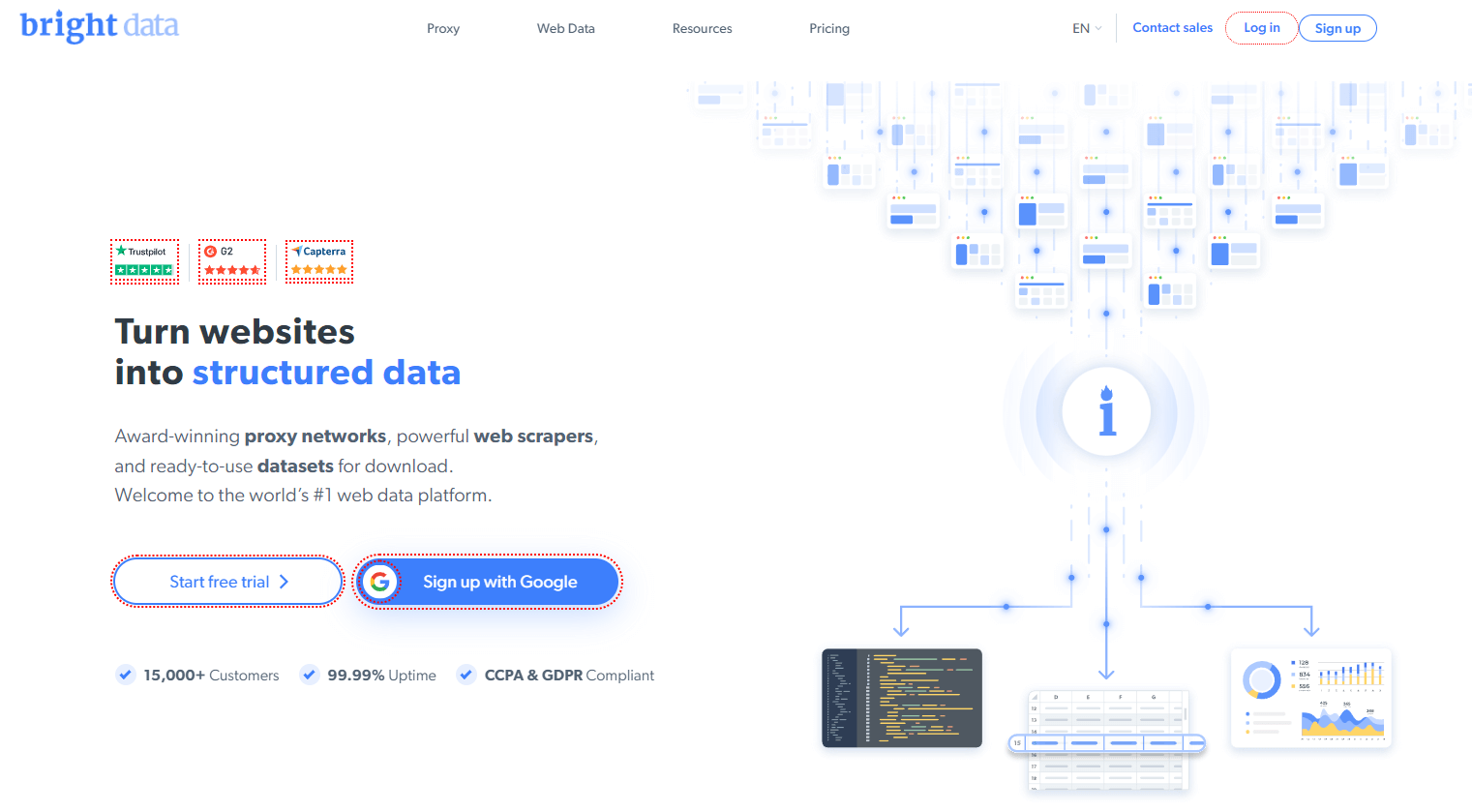 Bright Data Homepage